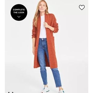 ady p Shawl Collar Duster Cardigan